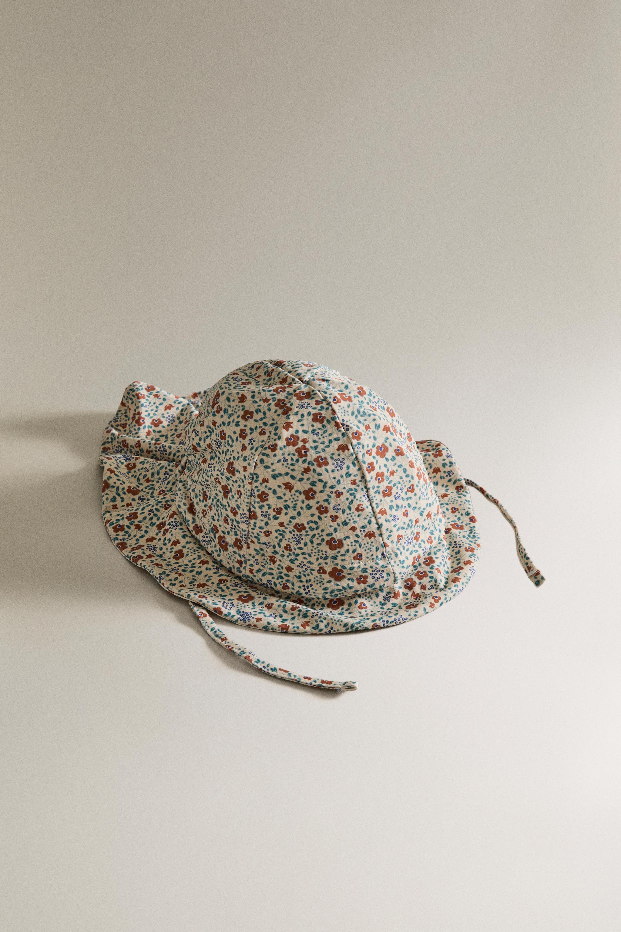 KIDS' FLORAL BEACH HAT